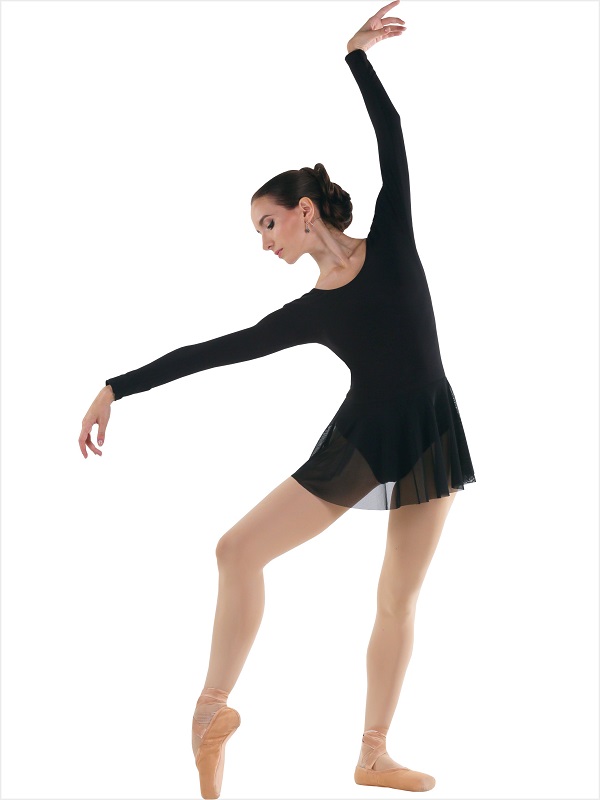 Ballet leotard with skirt SOLO FD962