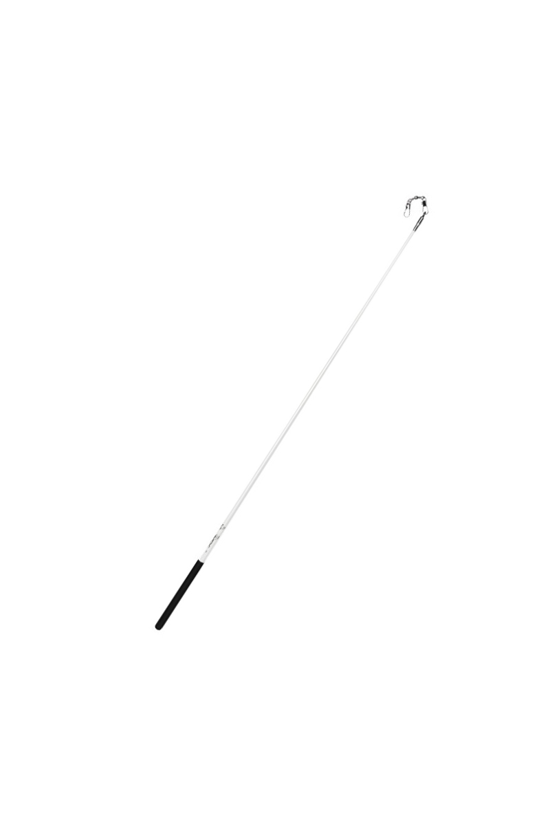 Gymnastic stick Venturelli ST5918 59 cm white with black handle FIG