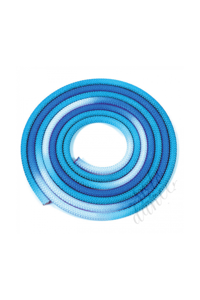 Rythmic gymnastic rope AMAYA multicolor 3 m 34030106 White-Blue-Turquoise