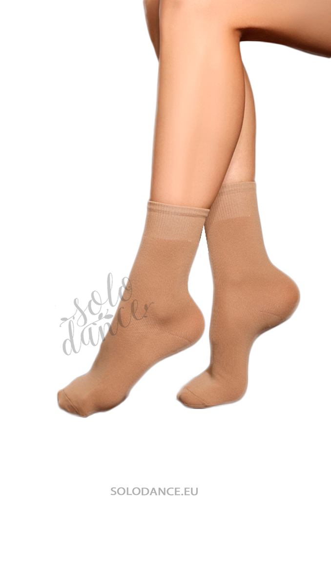Microfiber show dance socks PRIDANCE 523/P nude size 42-45