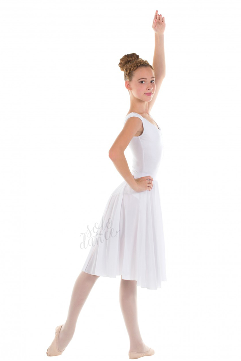 Chiffon Ballet Skirt SOLO FD981 white size 158