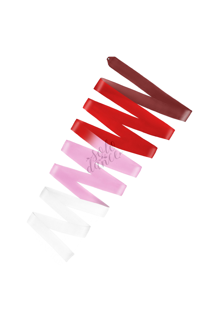 Multicolor Competition Silk Ribbon AMAYA 6 m  33023011 Garnet-Red-Pink-White picture