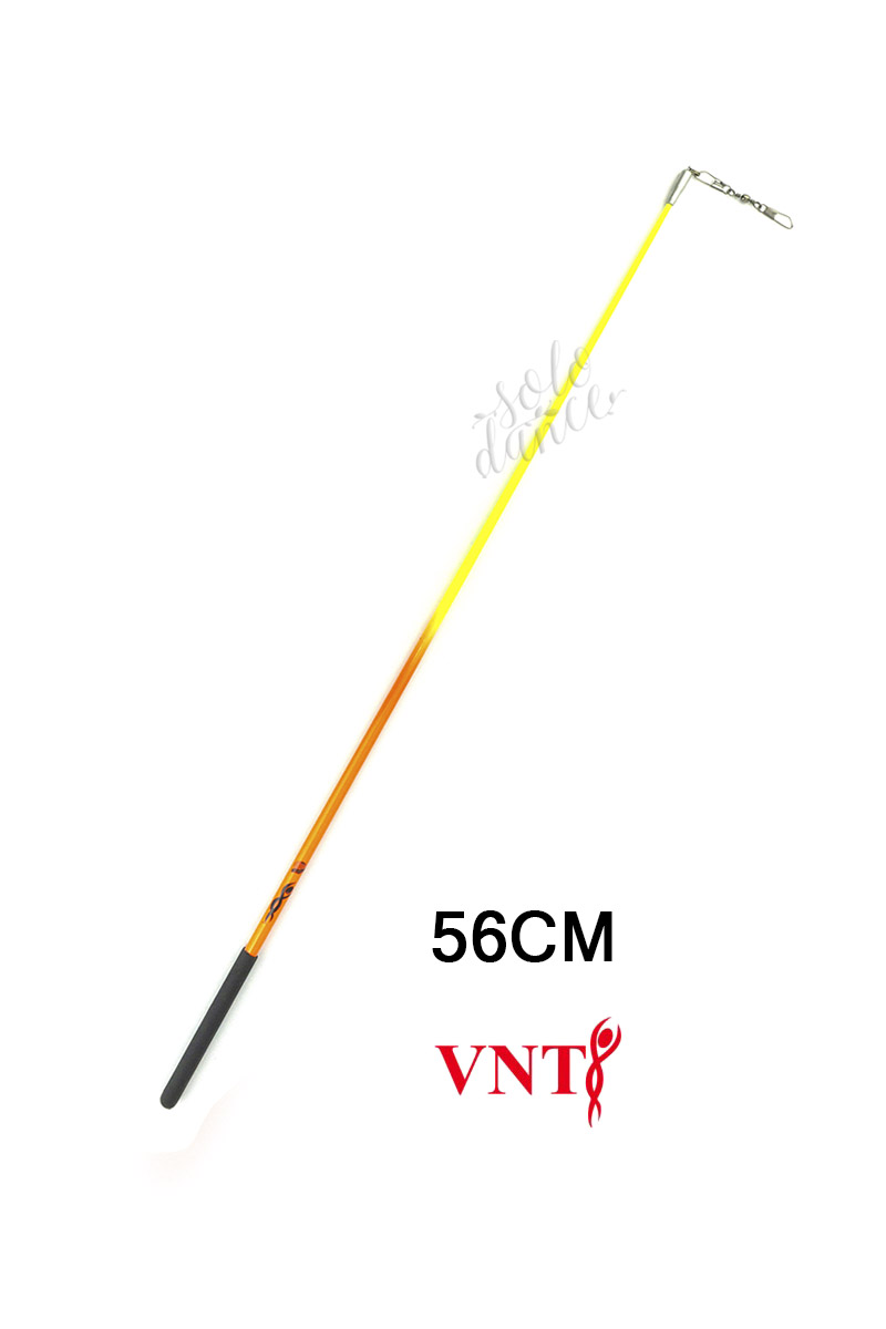 Rhythmic gymnastics stick Venturelli ST5616 114118-1 56 cm bicolor NEON ORANGE+ NEON YELLOW  FIG