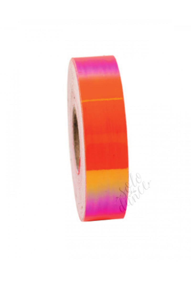 Rhythmic Gymnastics Decorating Tape for Hoops AMAYA Chameleon Fluorescent Orange