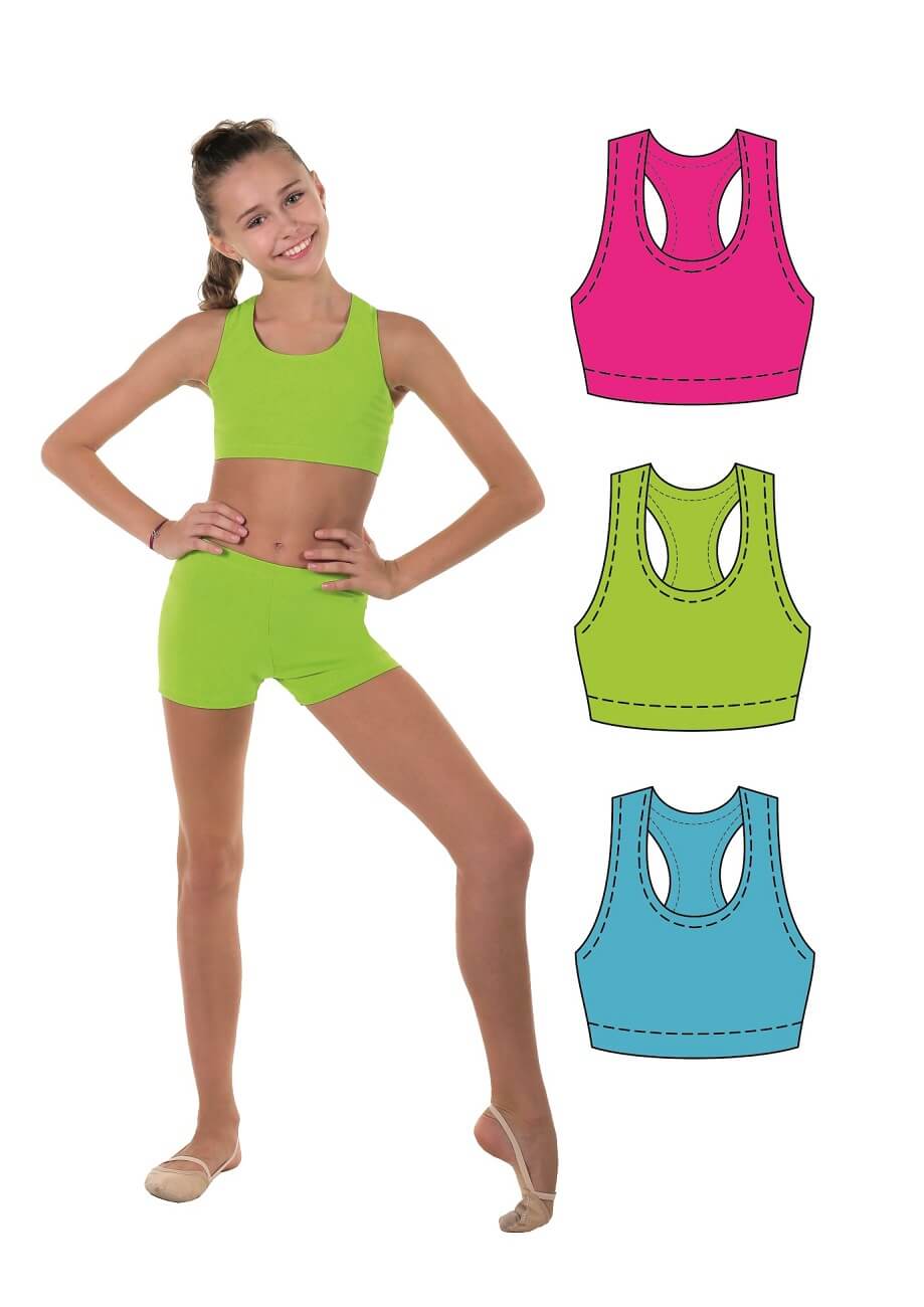 Slim colorful gymnastics shorts SOLO RG754
