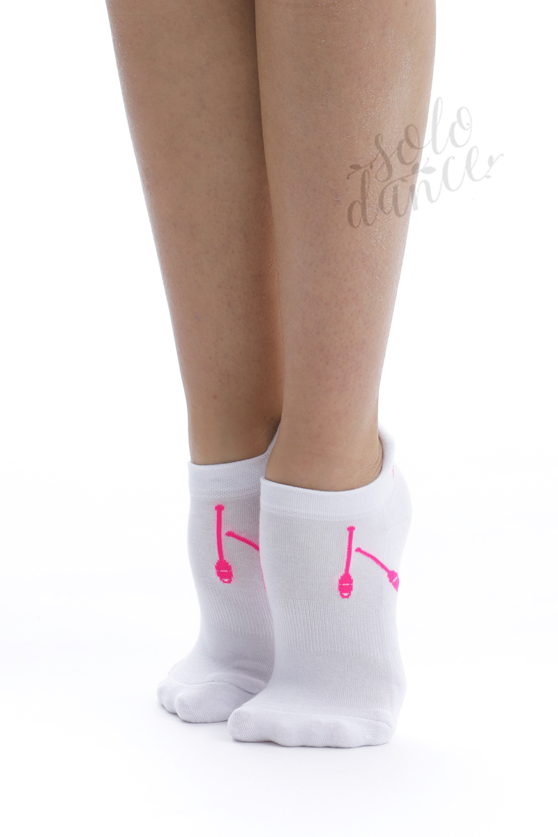 Socks for modern gymnastics Pastorelli with clubs black SENIOR size L  (39-41)
