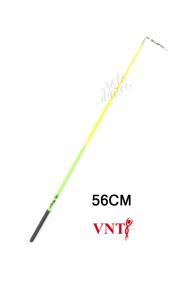 Rhythmic gymnastics stick Venturelli ST5616 113118-1 56 cm bicolor NEON GREEN+ NEON YELLOW  FIG