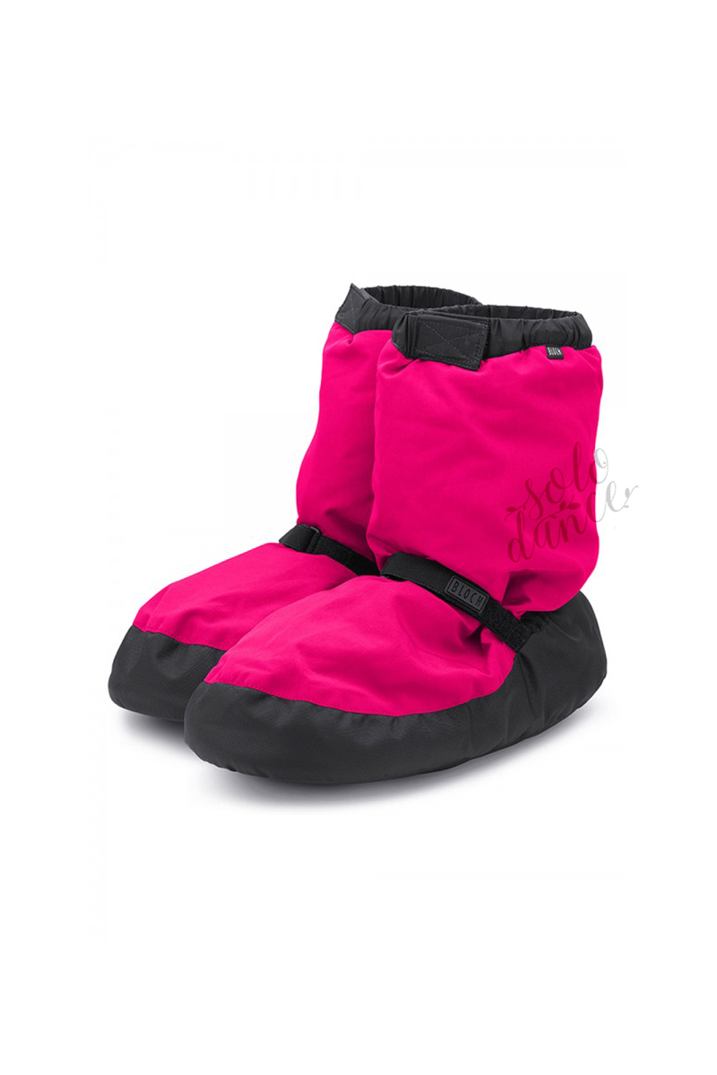 Children's Warm Up booties BLOCH IM009K KIDS black/pink size XL