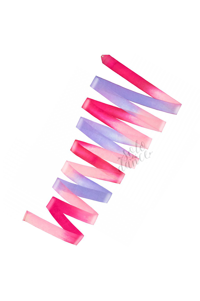 Multicolor Competition Silk Ribbon AMAYA 6 m  33023002 White-Lilac -Purple