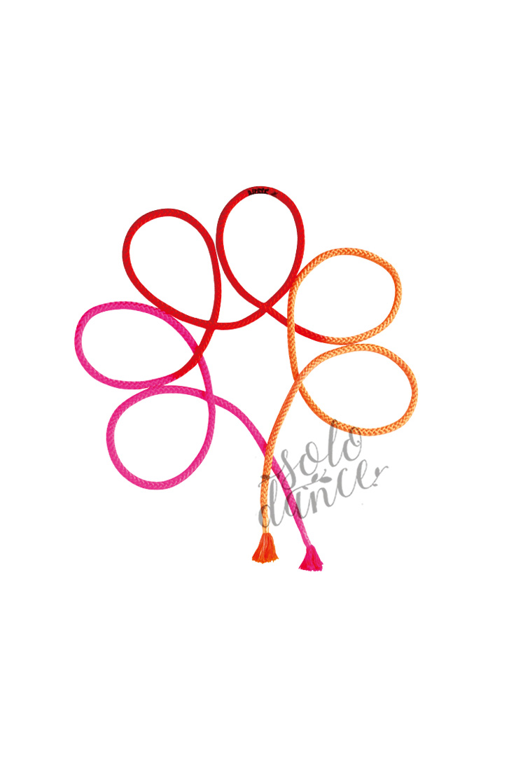 Gymnastic Tri-Color Rope SASAKI M-280G-F 3m COO x R x P (Coral Orange x Red x Pink) FIG