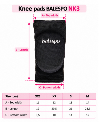 Gymnastics knee pads SOLO PASTORELLI SASAKI VENTURELLI CHACOTT BALESPO NK3 neon green size XXS