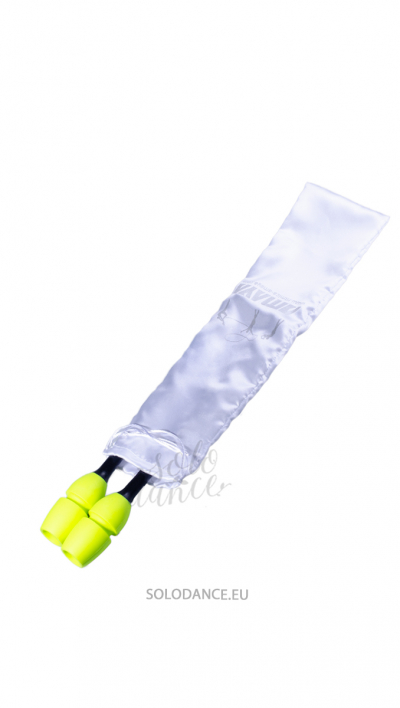 Bicomponent Conectable Rhytmic Gymnastic Clubs AMAYA 41,5 cm Yellow 32000703 F.I.G.  Bicomponent Conectable Rhytmic Gymnastic Clubs AMAYA 41,5 Cm Rhytmic Gymnastic Clubs AMAYA manufactured in coinjection, with rigid thermoplastic in the head´s and neck´s clubs  to add strength and skill, and soft technorubber body.  Weight 150 g / piece.  Length: 41,5cm.  FIG approved.