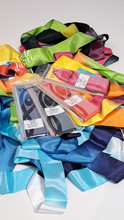 Ribbon for rhythmic gymnastics Venturelli Multicolored RIB518 ILARY 5m FIG image