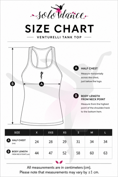 Racerback tank gymnastic top Venturelli (microfiber) 06CA16F18M neon yellow size M (146)