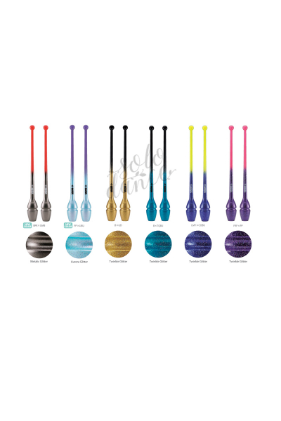 Connectable rubber clubs SASAKI Gradation M-34GH-F 44 cm LMG×LD (LuminousGreen×Lavender) FIG