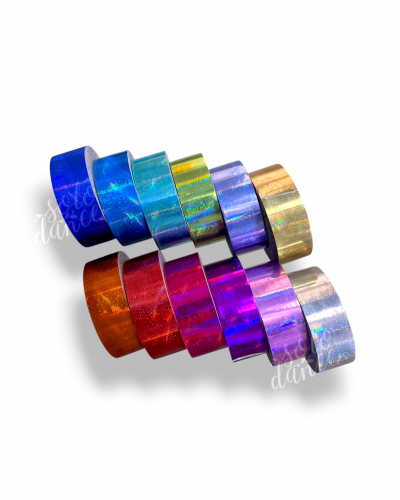 Rhythmic Gymnastics Decorating Tape for Hoops GALAXY Pastorelli 01583 Silver