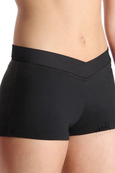 Tight-fitting gymnastic shorts BLOCH NOA CR3644 black size 12-14 (134-140)